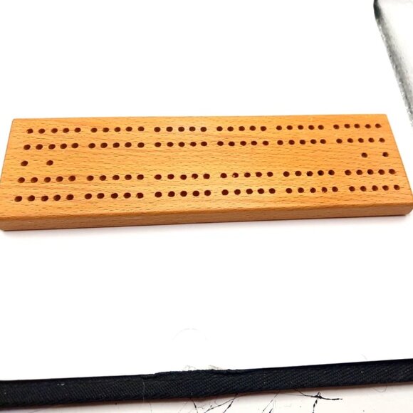 Vintage 1967 Pacific Game Co. Hardwood Cribbage Board #702 Made In USA + Box - Picture 4 of 5